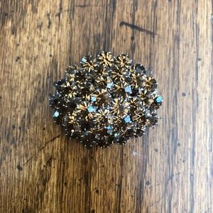 Vintage amber gemstone broach